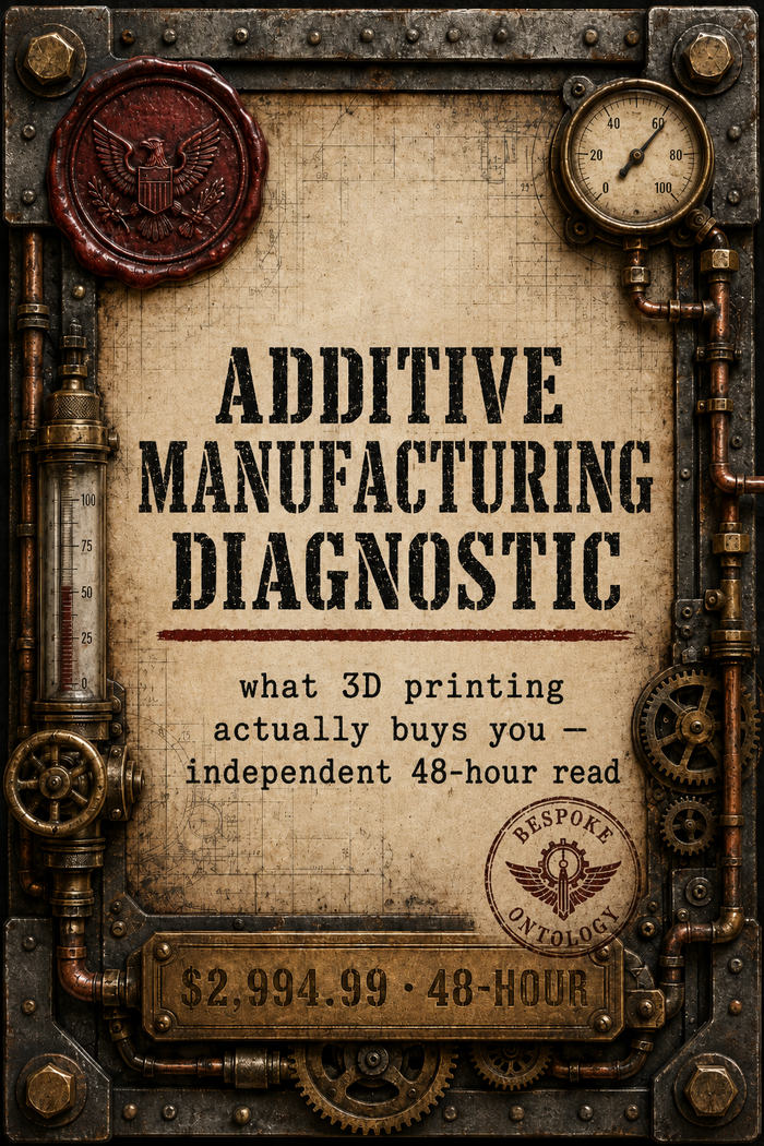 Bespoke Additive Manufacturing Diagnostic