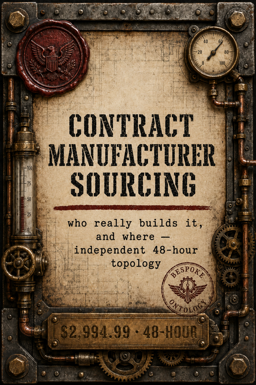 Bespoke Contract Manufacturer Sourcing Topology