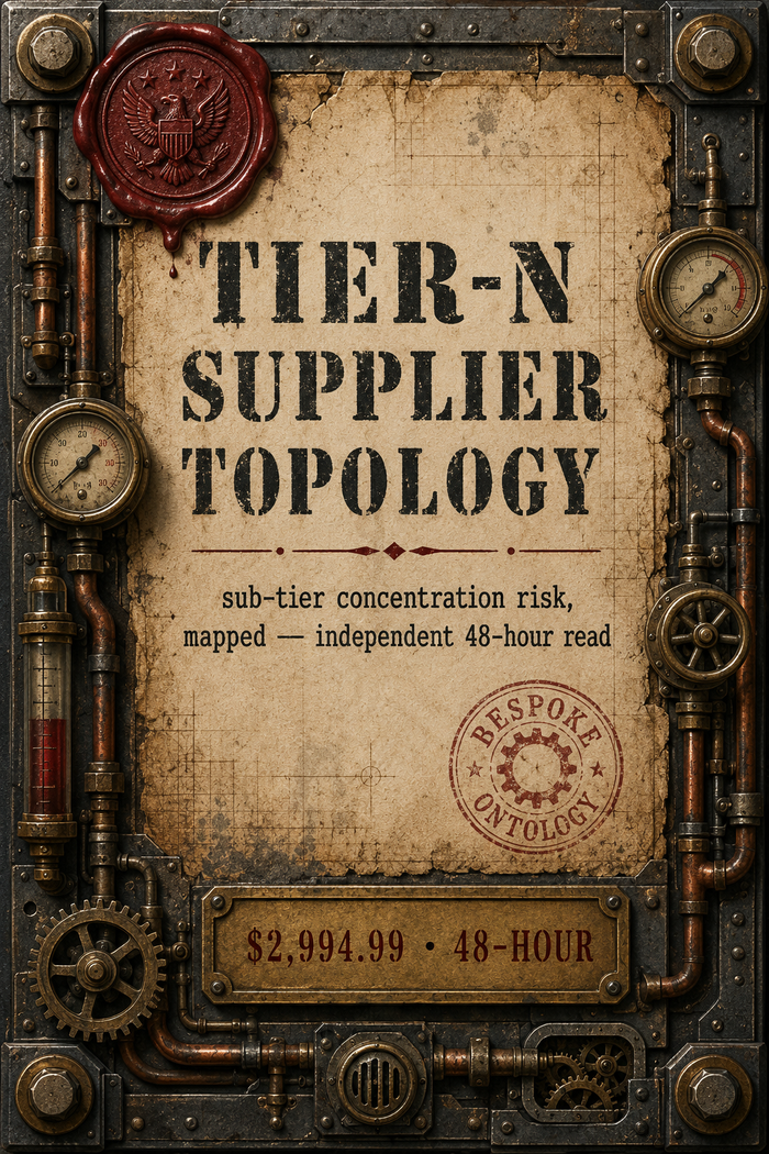 Bespoke Tier-N Supplier Topology